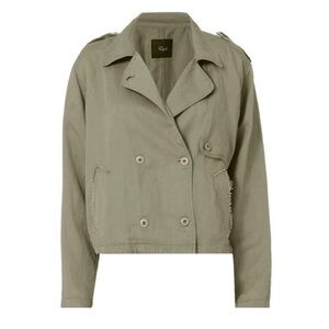RAILS Barclay Utility Jacket
Cropped Military Pea Coat Sage Green Sz XS